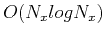 $O(N_xlogN_x)$