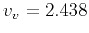 $v_v=2.438$