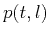 $p(t,l)$