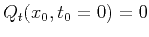 $ Q_t(x_0,t_0=0)=0$