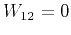 $W_{12}=0$