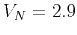 $ V_{N}=2.9$
