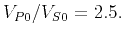 $ V_{P0}/V_{S0}=2.5.$