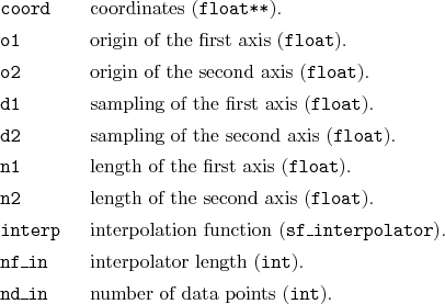 \begin{desclist}{\tt }{\quad}[\tt interp]
\setlength \itemsep{0pt}
\item[coor...
...ttt{int}).
\item[nd\_in] number of data points (\texttt{int}).
\end{desclist}
