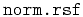 $\texttt{norm.rsf}$