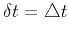 $\delta t = \triangle t$
