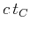 $\displaystyle c t_C$