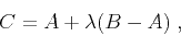 \begin{displaymath}
\lambda = \frac{(F_y - E_y) (E_x - A_x) - (F_x - E_x) (E_...
...y - A_y \\
F_x - E_x & F_y - E_y
\end{array}\right\vert}\;.
\end{displaymath}