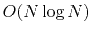 $O( N \log N)$