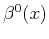 $\beta^0(x)$