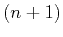 $(n+1)$