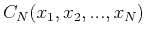 $\displaystyle C_N(x_1,x_2,...,x_N)$