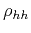 $\rho_{hh}$