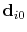 $\mathbf{d}_{i0}$