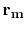 $\displaystyle \bf r_m$
