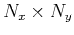 $N_x \times N_y$