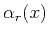$ \alpha_r(x)$
