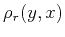 $\displaystyle \rho_r(y,x)$