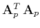 $ \mathbf{A}_p^T \mathbf{A}_p$