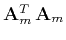 $ \mathbf{A}_m^T \mathbf{A}_m$