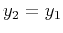 $y_2=y_1$