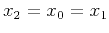 $x_2=x_0=x_1$
