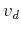 $v_d$
