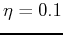 $ \eta =0.1$
