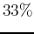 $ 33\%$