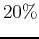 $ 20\%$