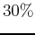 $ 30\%$