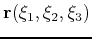 $ \mathbf{r}(\xi_1,\xi_2,\xi_3)$