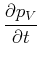 $\displaystyle \frac{\partial p_V}{\partial t}$