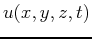 $u(x,y,z,t)$
