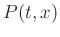$P(t,x)$