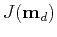 $ J(\mathbf{m}_d)$