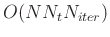 $O(NN_tN_{iter})$