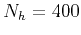$ N_h=400$