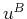 $ u^B$