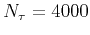 $ N_{\tau }=4000$