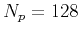 $ N_p=128$