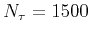 $ N_{\tau }=1500$