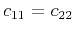 $ c_{14}=c_{15}=c_{16}=c_{24}=c_{25}=c_{26}=c_{34}=c_{35}=c_{36}=c_{45}=c_{46}=c_{56}=0$