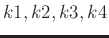 $k1,k2,k3,k4$