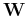 $ \mathbf{W}$