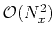 $ \mathcal{O}(N_x^2)$
