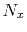 $ N_x$