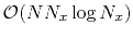 $ \mathcal{O}(N N_x \log N_x)$