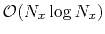 $ \mathcal{O}(N_x \log N_x)$
