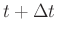 $t+ \Delta t$